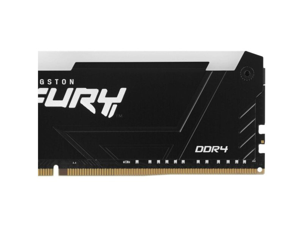 Оперативная память Kingston Fury Beast Black RGB KF432C16BB2A/8WP, DDR4 1х 8ГБ 3200 МГц, DIMM, RTL