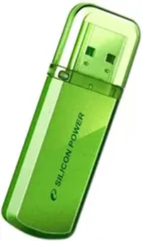 Флешка USB Silicon Power Helios 101 64ГБ, USB2.0, зеленый