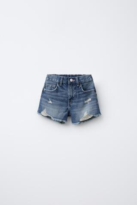 ZARA ДЖИНСОВЫЕ ШОРТЫ, СИНИЙ