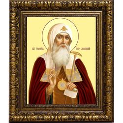 Ермоген, патриарх Московский и всея Руси, священномученик. Икона на холсте.