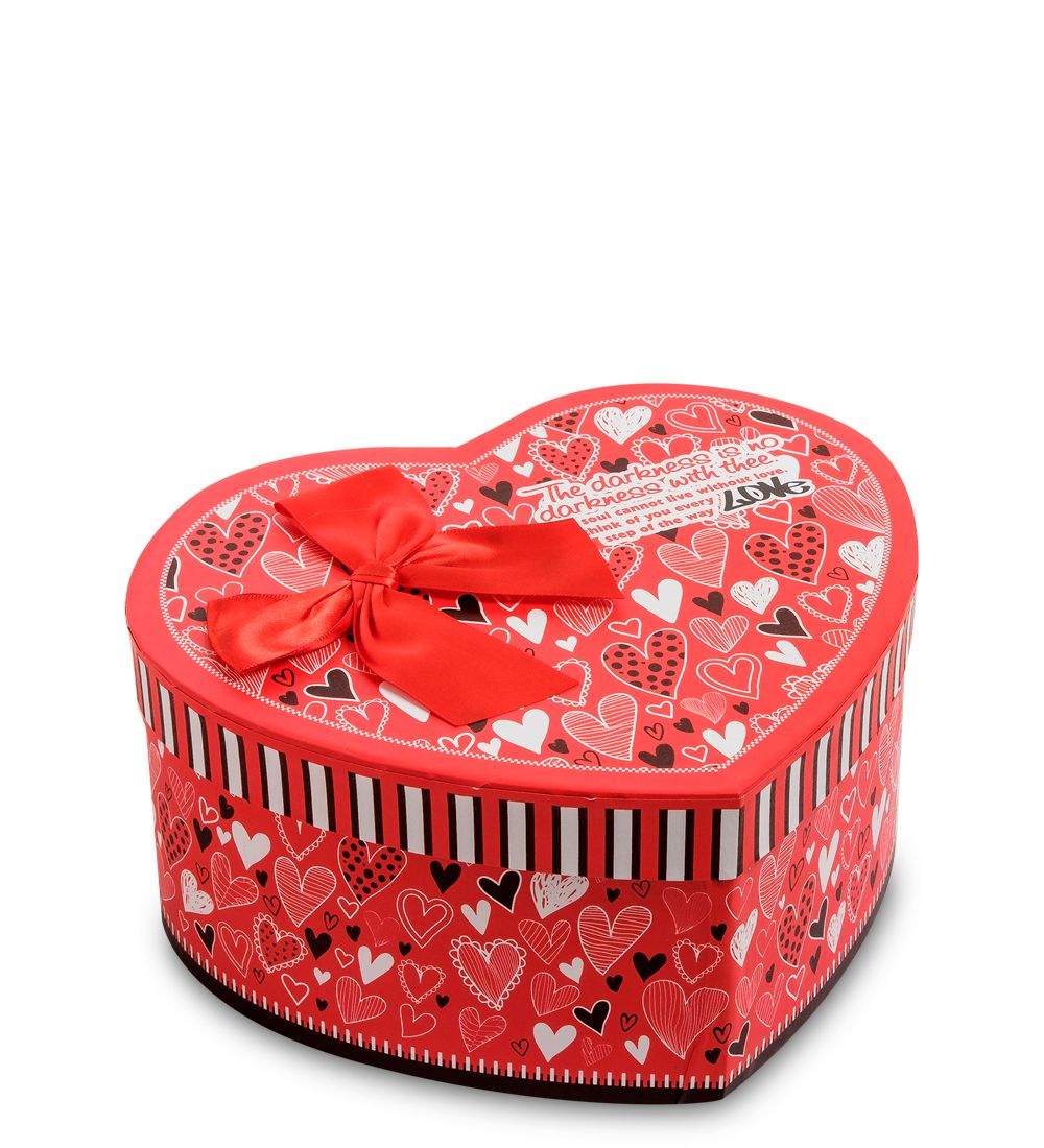 WG-56/2-A Коробка подарочная «Сердце» цв.красный