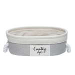 Корзина стеллажная с ручками "Кантри", Д320 Ш220 В100, серый