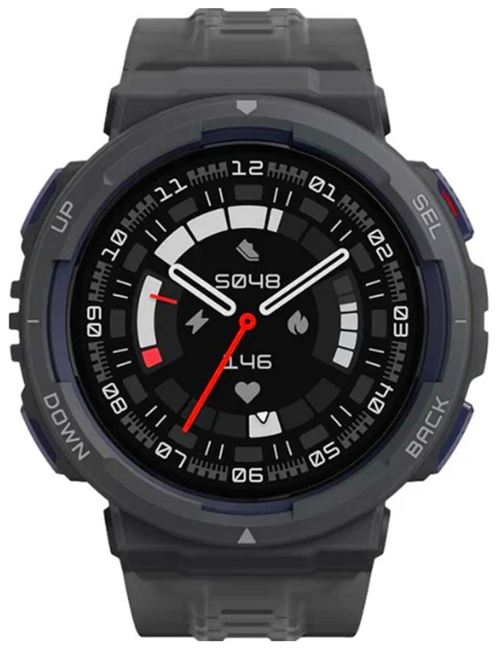 Смарт-часы Amazfit Active Edge 33.5 мм серый-серый