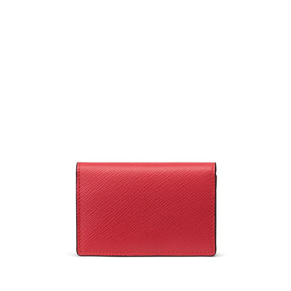 Smythson Картхолдер Folded Card Case with Snap Closure in Panama, Nile Blue