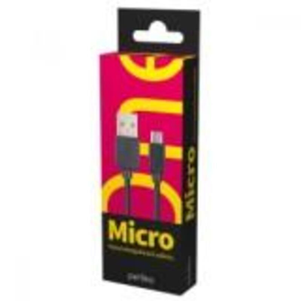 PERFEO Кабель USB2.0 A вилка - Micro USB вилка, черный, длина 1 м., бокс (U4006)