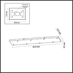 Основание для светильника Odeon Light Base 5058/BL