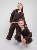 Костюм флисовый с олимпийкой "Шоколад" 7+