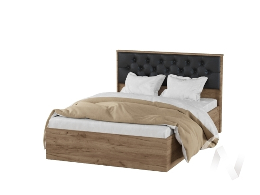 Корпус кровати МКР-1 (1;4м) Спальня Модена (дуб крафт табачный)