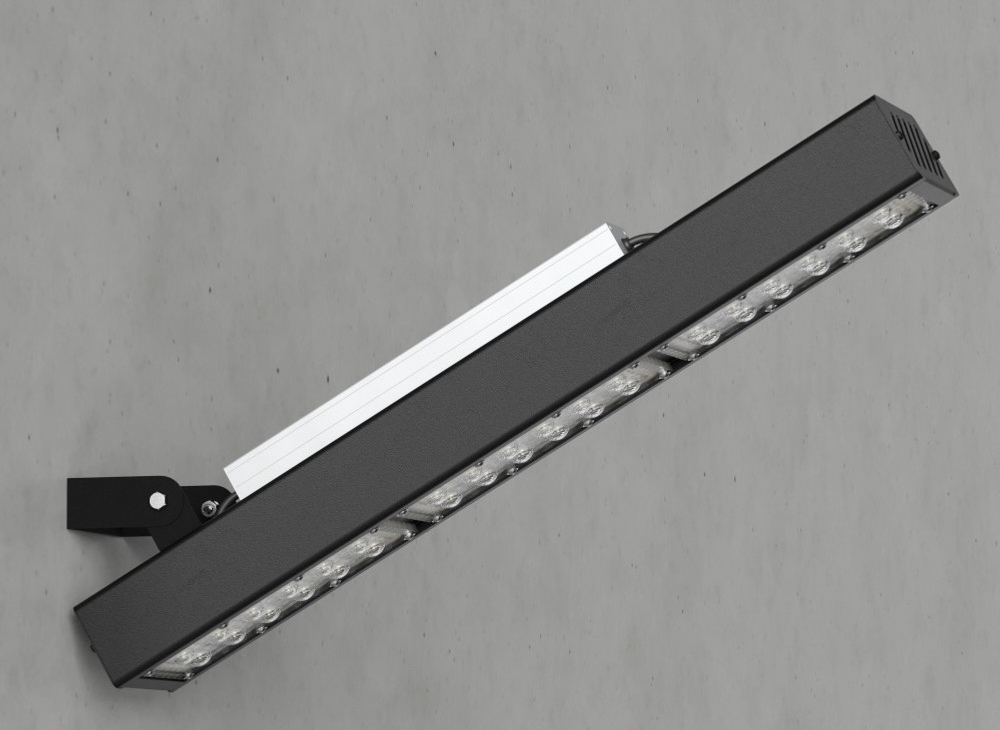 Светильник LED 75Вт 5000К 12150Лм IP67 Awax II U1 Lens D90 564х94х100мм DARKLUM