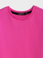 Футболка детская оверсайз укороченная базовая