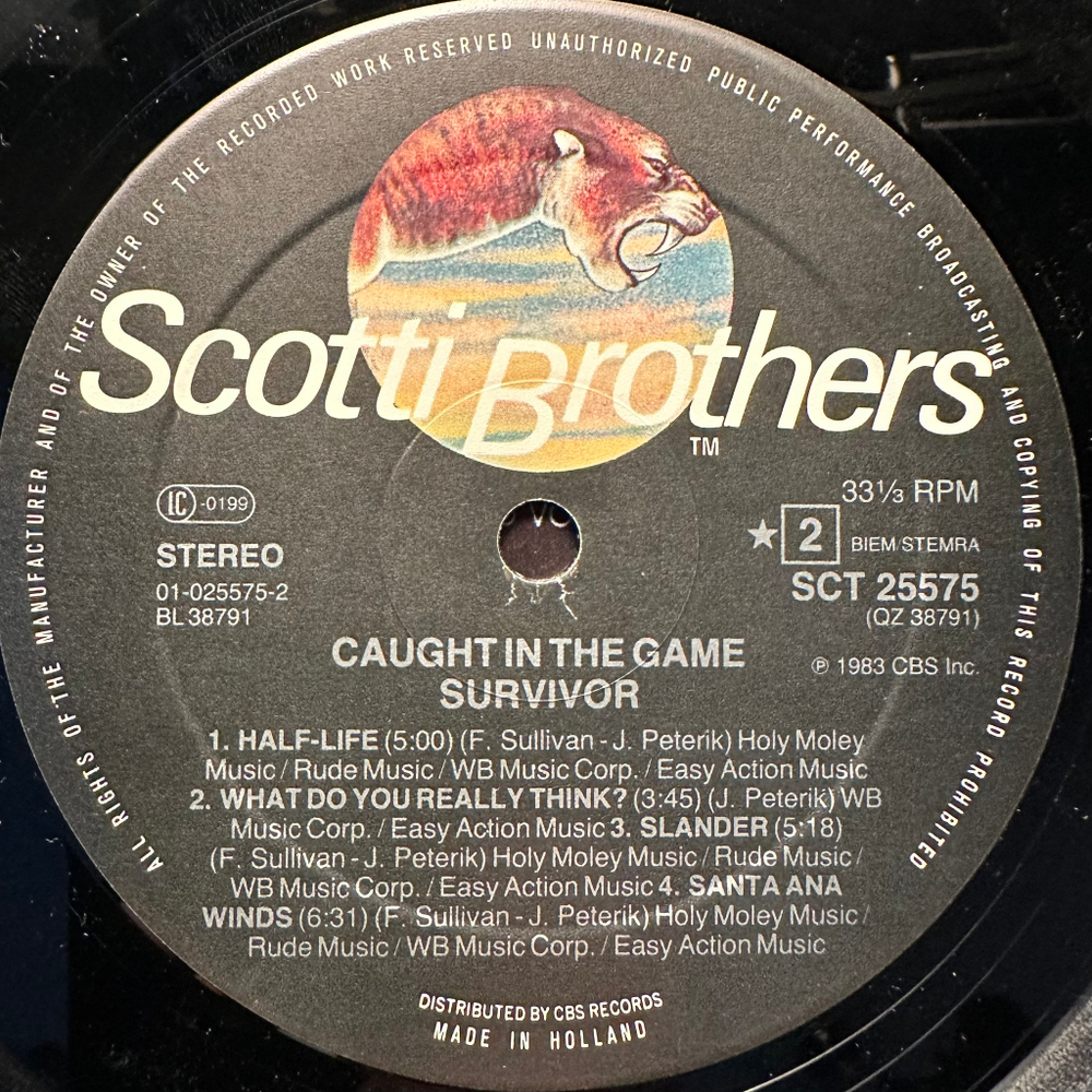 Survivor - Caught In The Game (Голландия 1983г.)