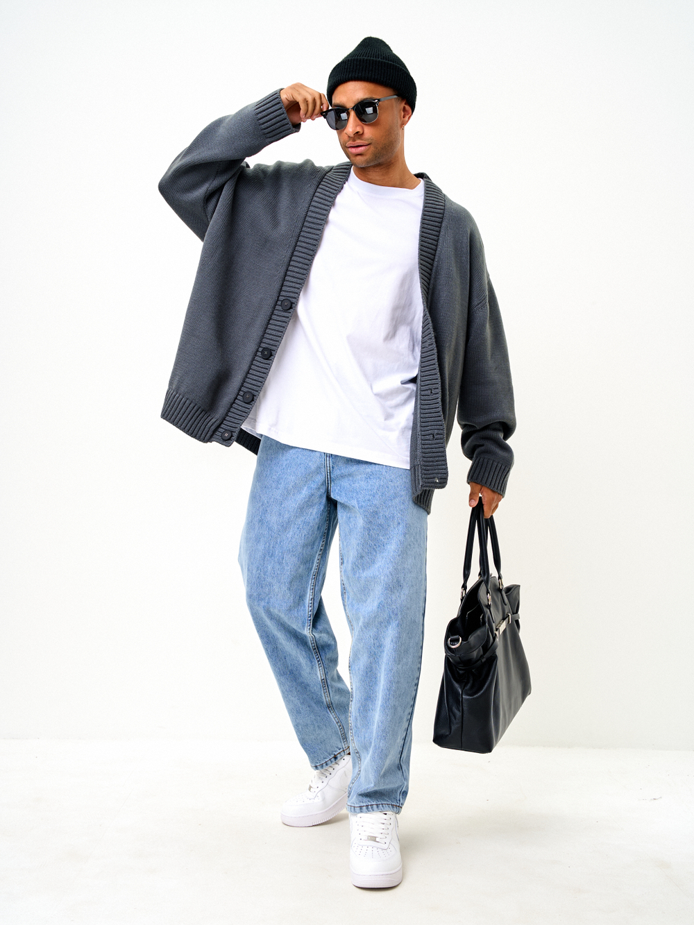 Кардиган UNISEX вязаный оверсайз на пуговицах