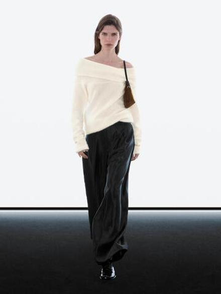 Massimo Широкие объемные брюки с вытачками, черный