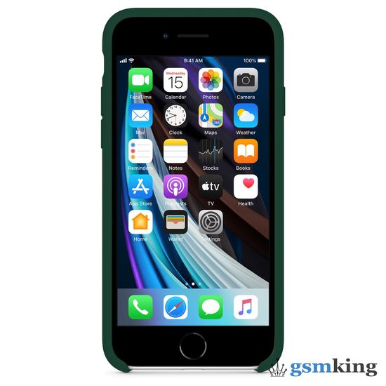 Silicone Case iPhone 7 | 8 | SE 2020 | 2022 Forest Green «Зелёный лес»