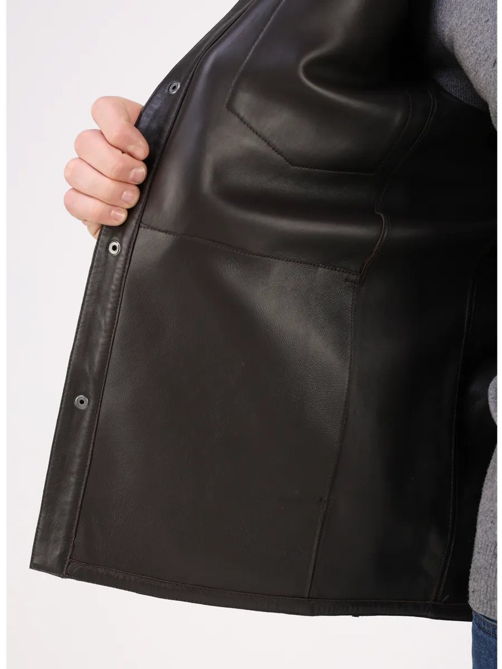 Кожаная куртка демисезонная замшевая рубашка