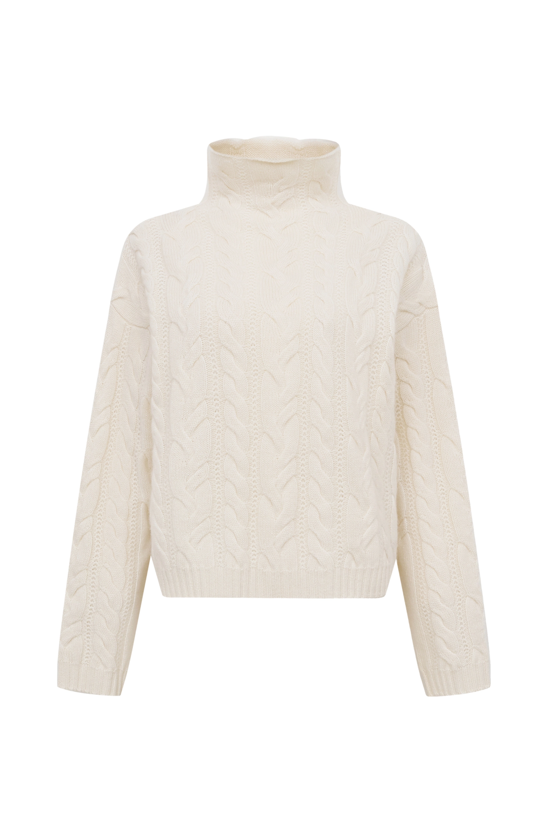 Кашемировый свитер с косами