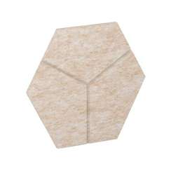 AcustiX Настенная панель шестигранная (3 луча) VE.NP-6G3L-200 Крем-брюле 400*346*12
(сторона 200мм)