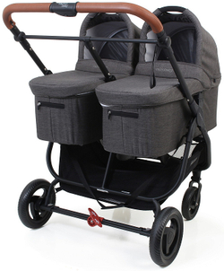 Детская коляска для двойни Valco baby Snap Duo Trend 2 в 1 Графитовый (Charcoal)