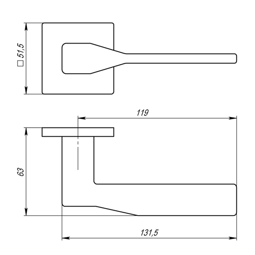 Ручка раздельная K.USS52.GRAND (GRAND USS) BL-26 черный