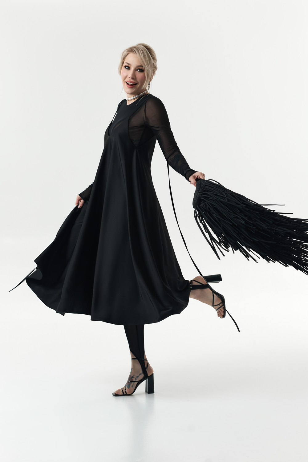 ПРЕДЗАКАЗ Платье полусолнце AFTER BLACK