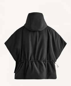 Oysho Утепленный жилет с капюшоном, черный