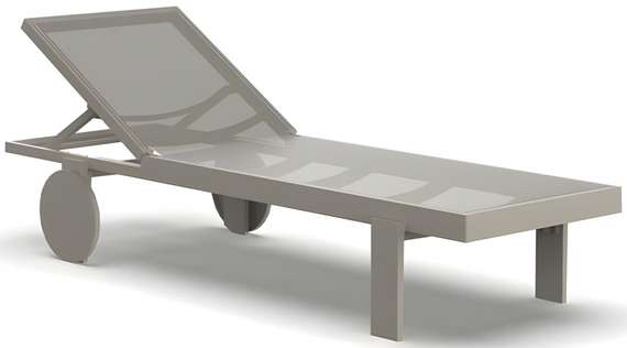Шезлонг на колесах Gatsby Basic тортора