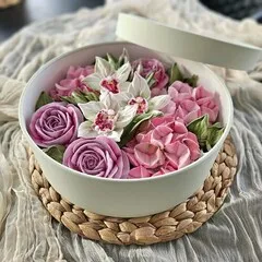 Зефир цветы «Орхидея» / 25 см