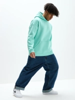 Худи оверсайз с капюшоном и начесом