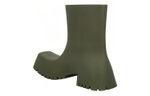 Balenciaga Trooper Rubber Boot Dark Green Women"s