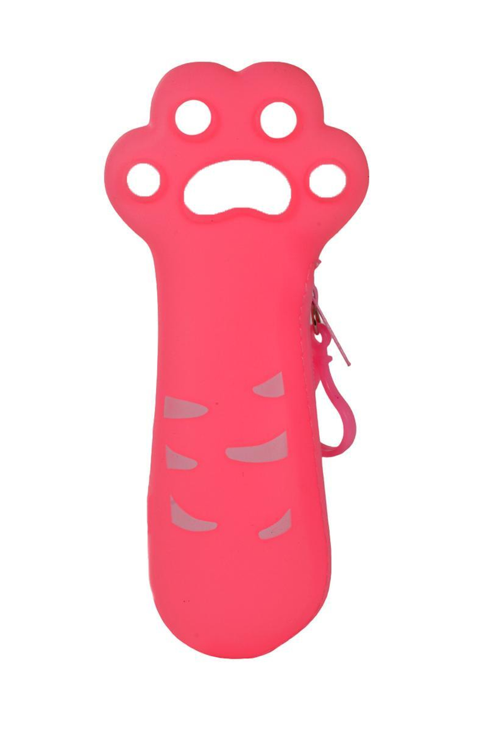 Косметичка "Лапка" с прицепом, 20*8,5*3 см, силикон, 3-4 цвета микс