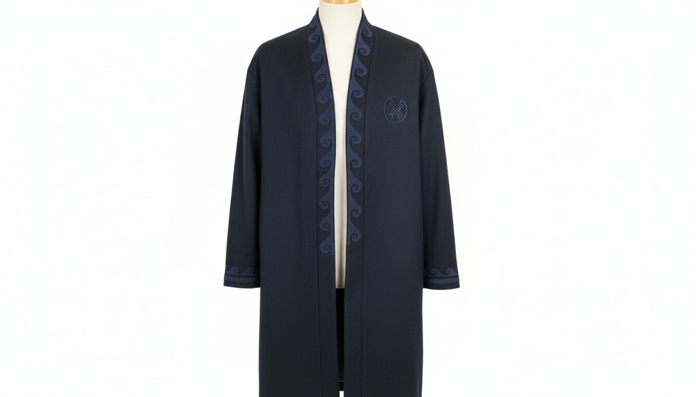 Шапан шерстяной OYU TOLQYN DARK BLUE