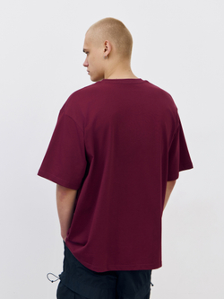 Футболка плотная (вишневый)