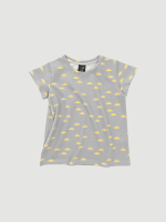 Футболка для девочек Mjölk Солнышки серые, уценка