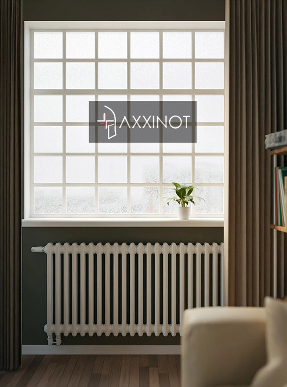 Axxinot Sentir 2057 - двухтрубный трубчатый радиатор высотой 570 мм, нижнее подключение с термовентилем