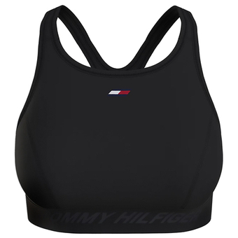 ТОП теннисный Tommy Hilfiger Mid Intensity H-NK Essential Bra - черный