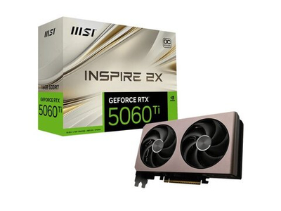 Видеокарта MSI Nvidia GeForce RTX 5060 Ti Inspire [RTX 5060 Ti 16G INSPIRE 2X OC]