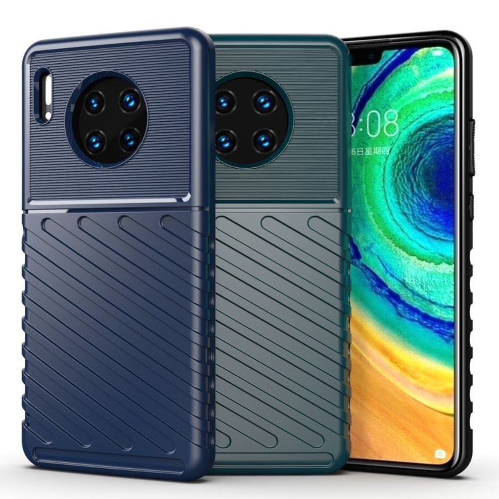 Чехол для Huawei Mate 30 цвет Blue (синий), серия Onyx от Caseport