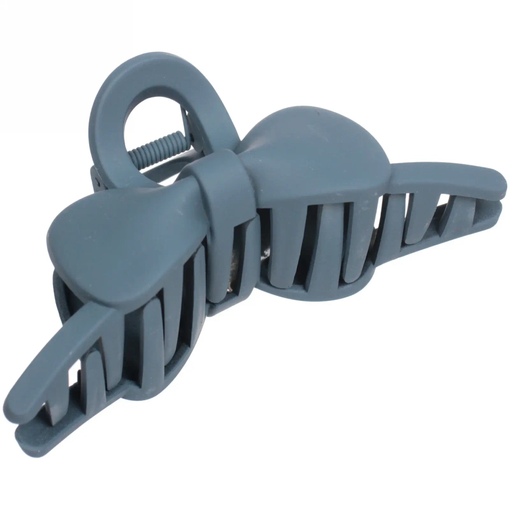 Заколка-краб для волос на блистере «Style Matte», бантик, микс 6 цветов, 11см