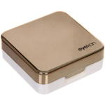 Набор для хранения контактных линз «МАРЦИПАН», с зеркалом, цвет золото, 6.3*6.2*3.2см, (пакет с подвесом)✦