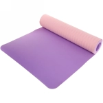 Коврик для йоги 6 мм 61х173 см Однотонный (2х сторонний), микс цветов