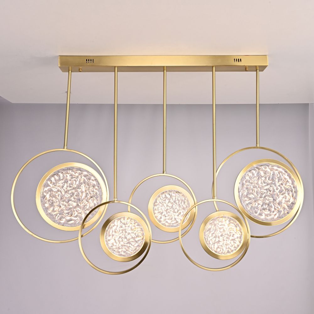 Дизайнерская люстра на штанге ЛУНА lighting collection L100