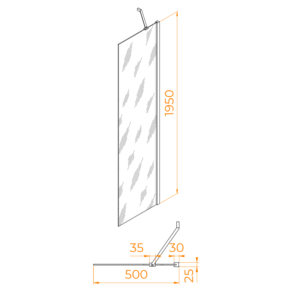 Боковая панель RGW Z-09 (Прозрачное, 500)
