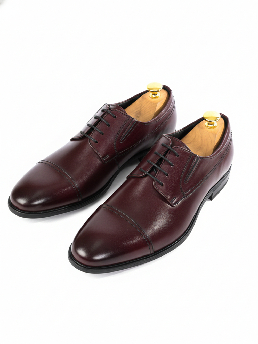 Мужские классические кожаные туфли Vorsh, итальянский мыс V5733бордо