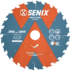 Диск пильный SENIX 210х30мм 24Т по дереву   AECS-0008
