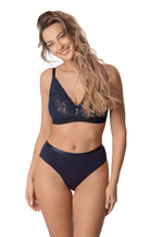 Трусики-слипы Simone со средней линией талии (Размер: L) (Цвет: темно-синий)