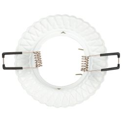 ST4 CH/WH /1 Светильник ЭРА штампованный MR16,12V/220V, 50W белый/хром | Штампованные встраиваемые светильники