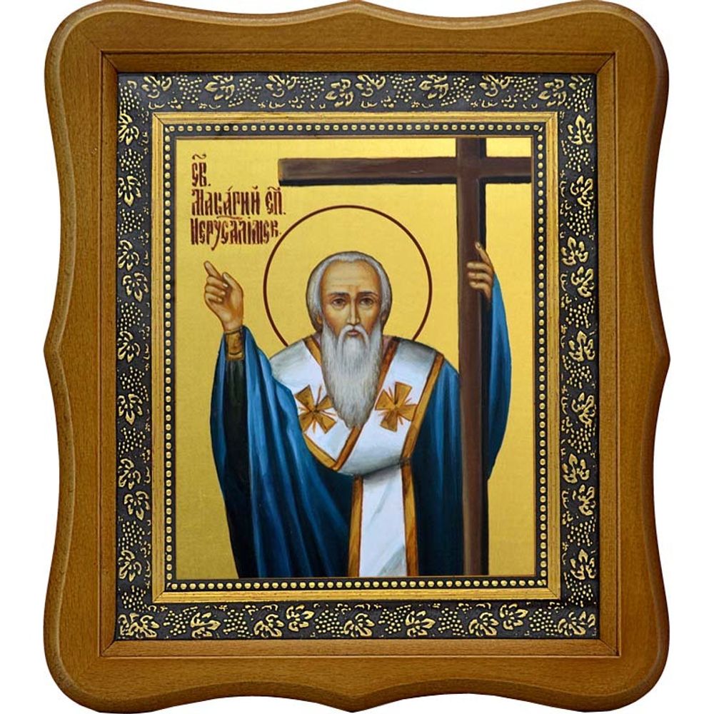 Макарий I Иерусалимский, епископ, святитель. Икона на холсте.