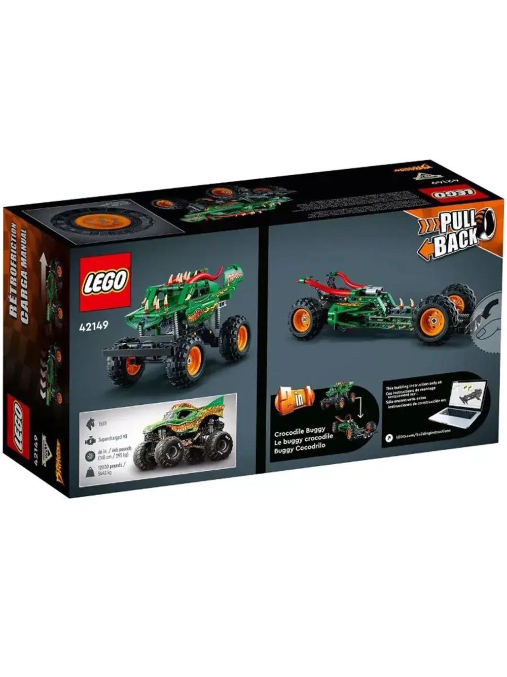 Лего Техник Monster Jam Дракон 42149 Technic