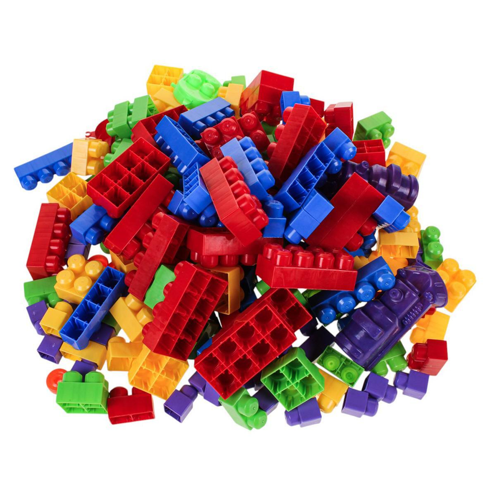 Пластмассовый игрушечный набор " Конструктор 200 деталей", пакет