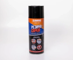 Герметик эластичный резина-спрей (чёрный) 450 мл ABRO MASTERS